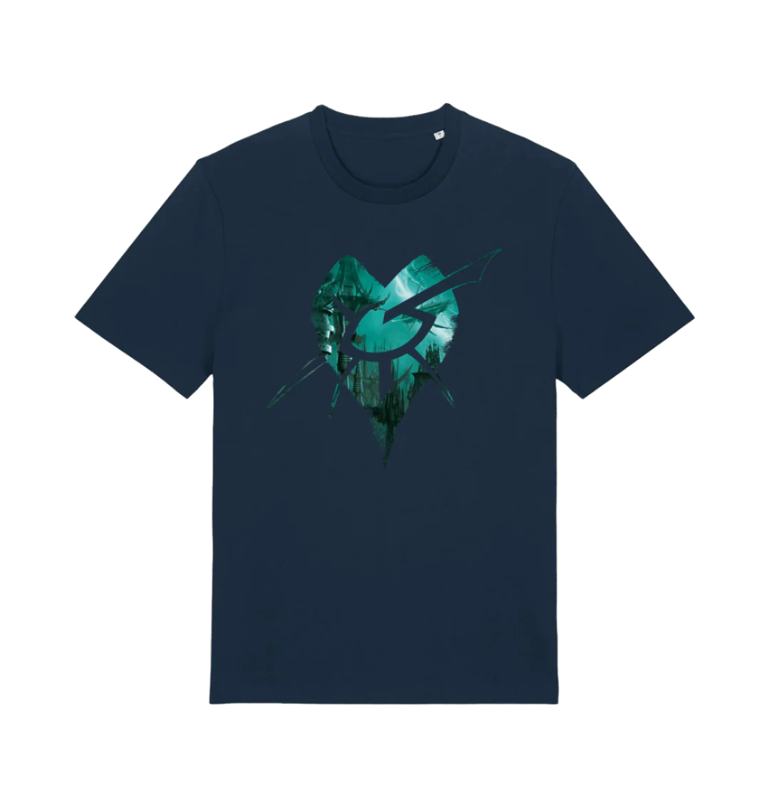 French Navy Printed T-shirt